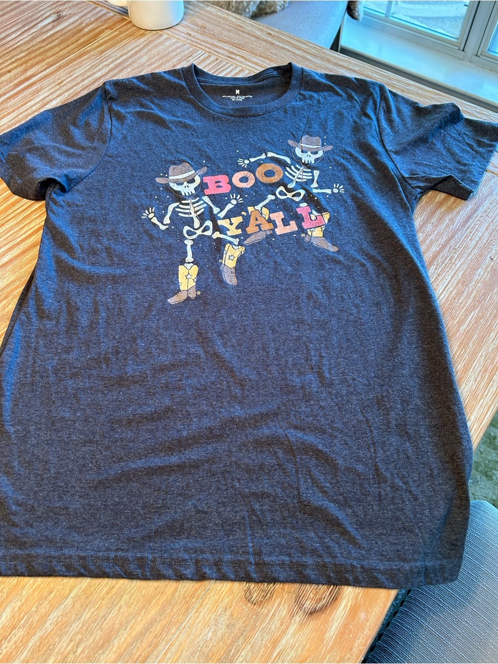 Navy 'Boo Y'all' Graphic Short Sleeve Tee